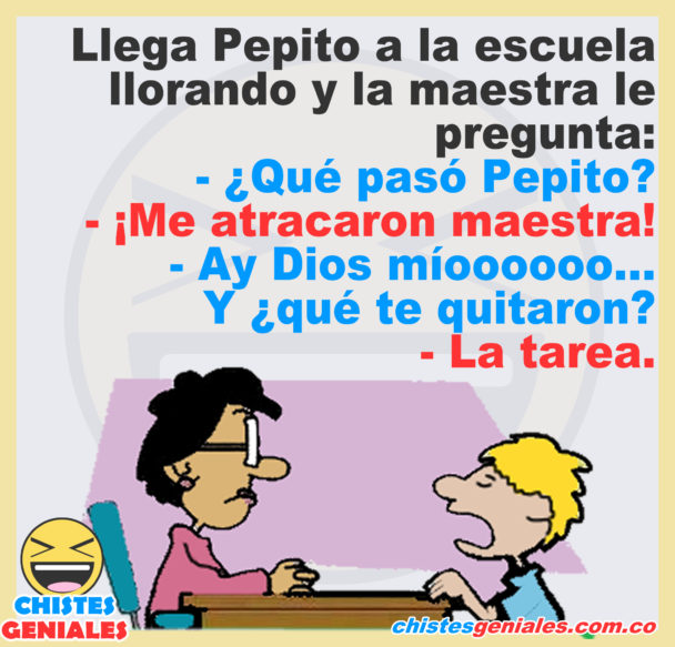 Llega Pepito a la escuela llorando – Chistes Geniales