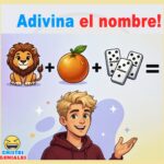 Adivina el nombre: león, naranja y dominó