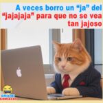 Borro un «ja» del jajajaja