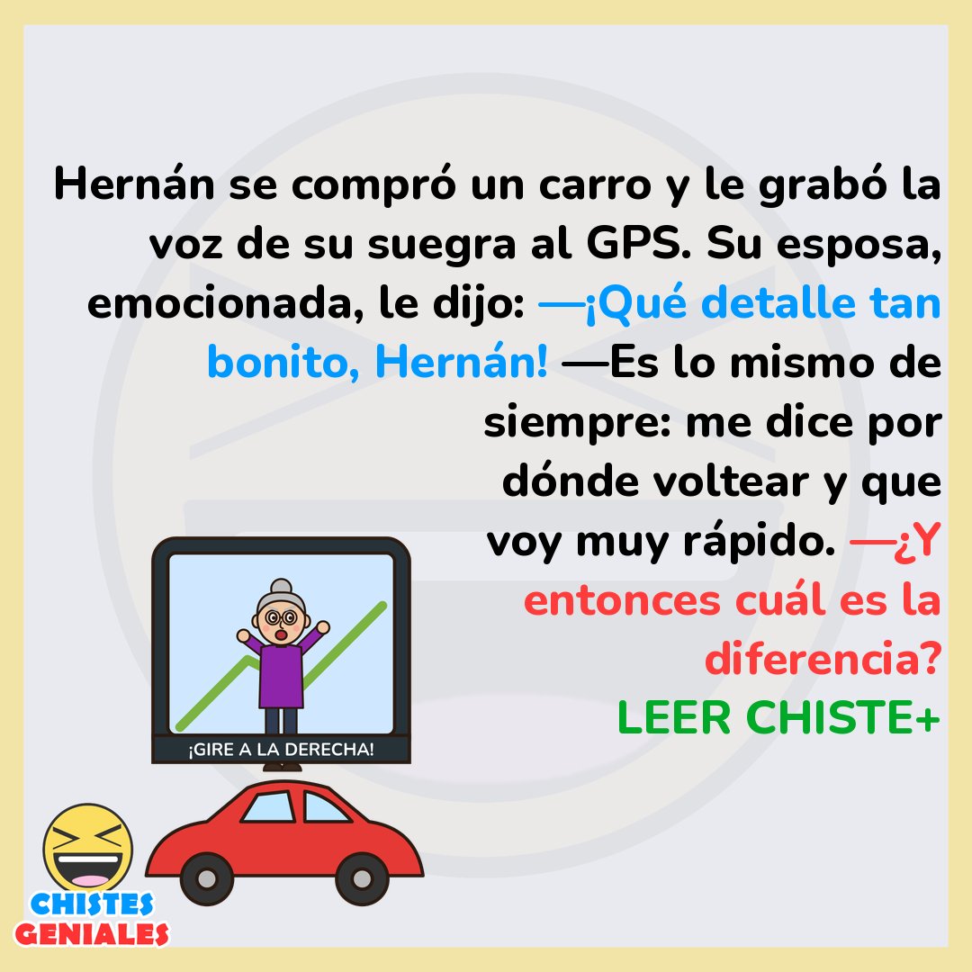 La suegra y el GPS nuevo - Chistes Geniales