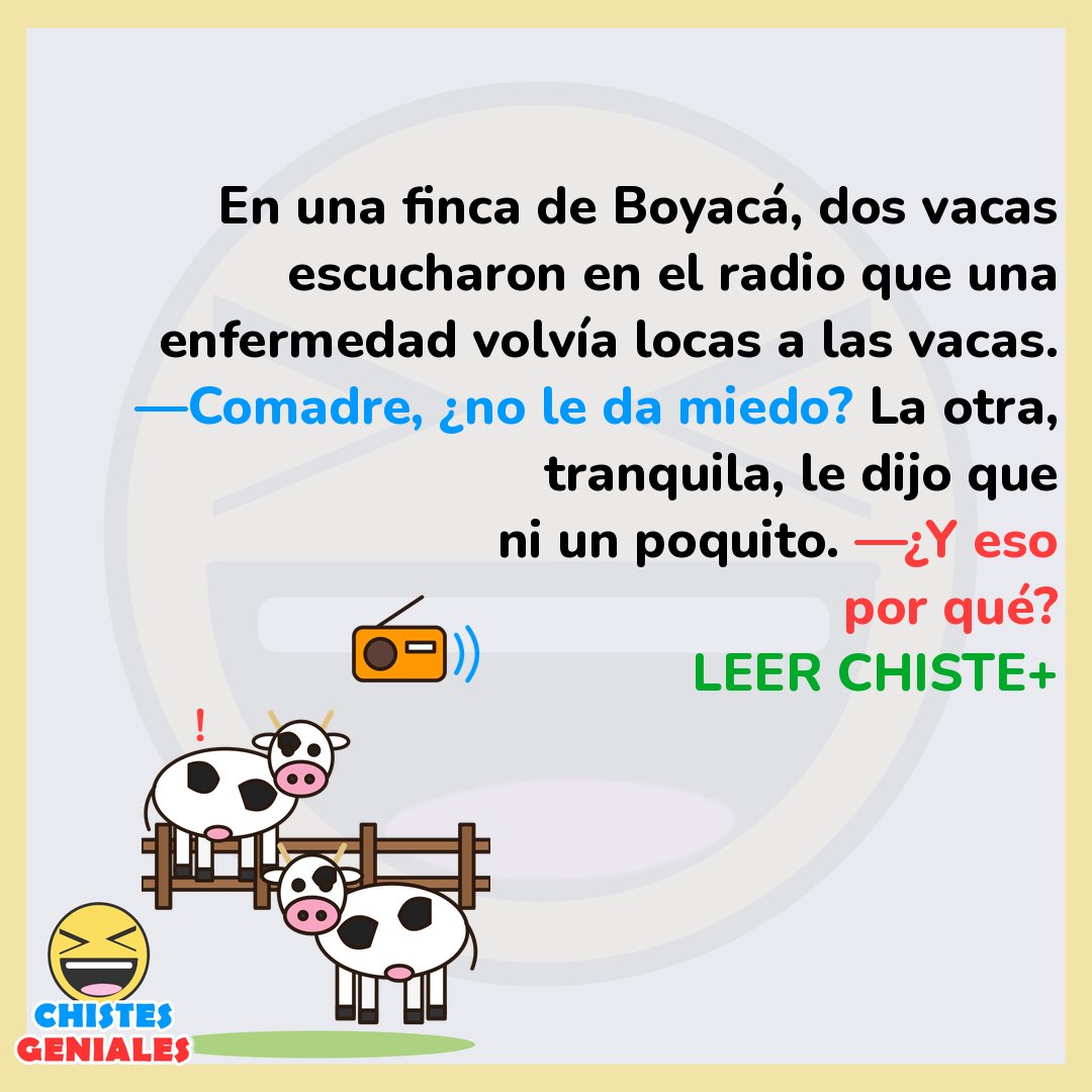 Las vacas y la noticia del campo - Chistes Geniales