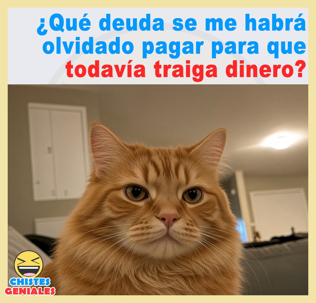 ¿Qué deuda se me habrá olvidado pagar? - Chistes Geniales