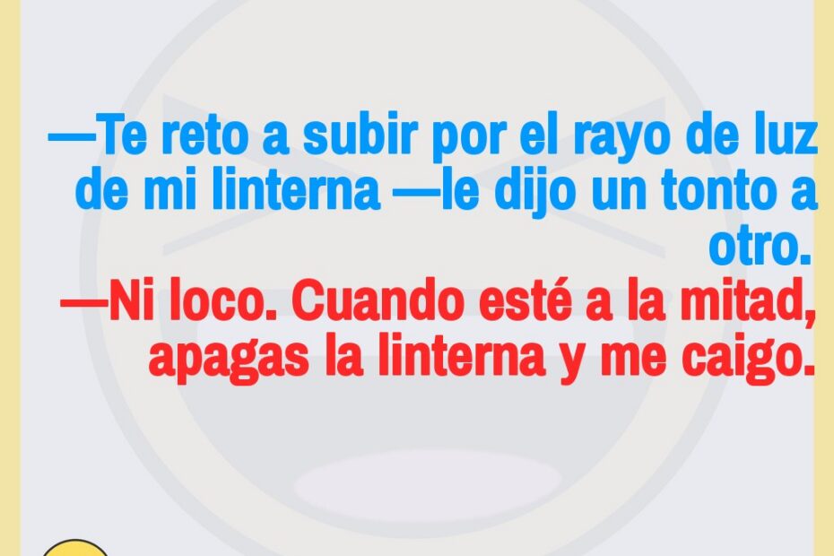 Chistes geniales: Los dos tontos y la linterna